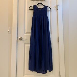 Vineyard Vines Smocked Maxi Dress Blue